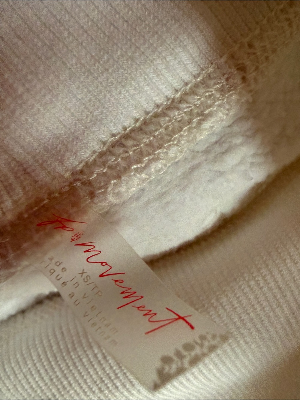 FP Movement White Mock Neck Sweatshirt - Picture 3 of 3